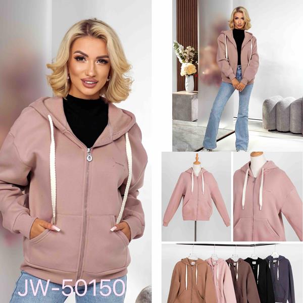 Кофта спорт JJF (L-4XL) 50150 d.beige (зима)