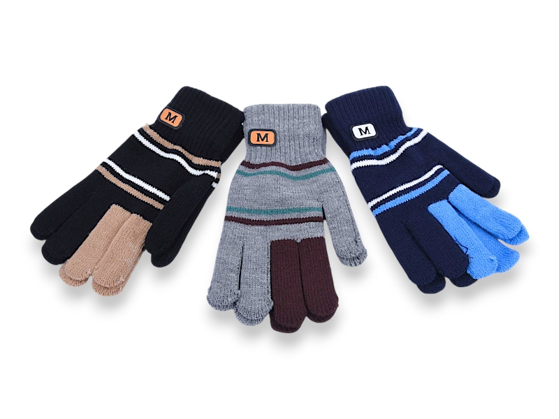 Перчатки KH clothes (M-XL) D05 mix (зима)