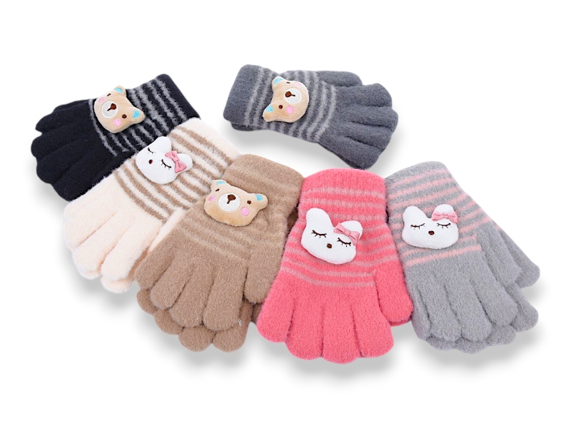 Перчатки KH clothes (5-7) D08 mix (зима)