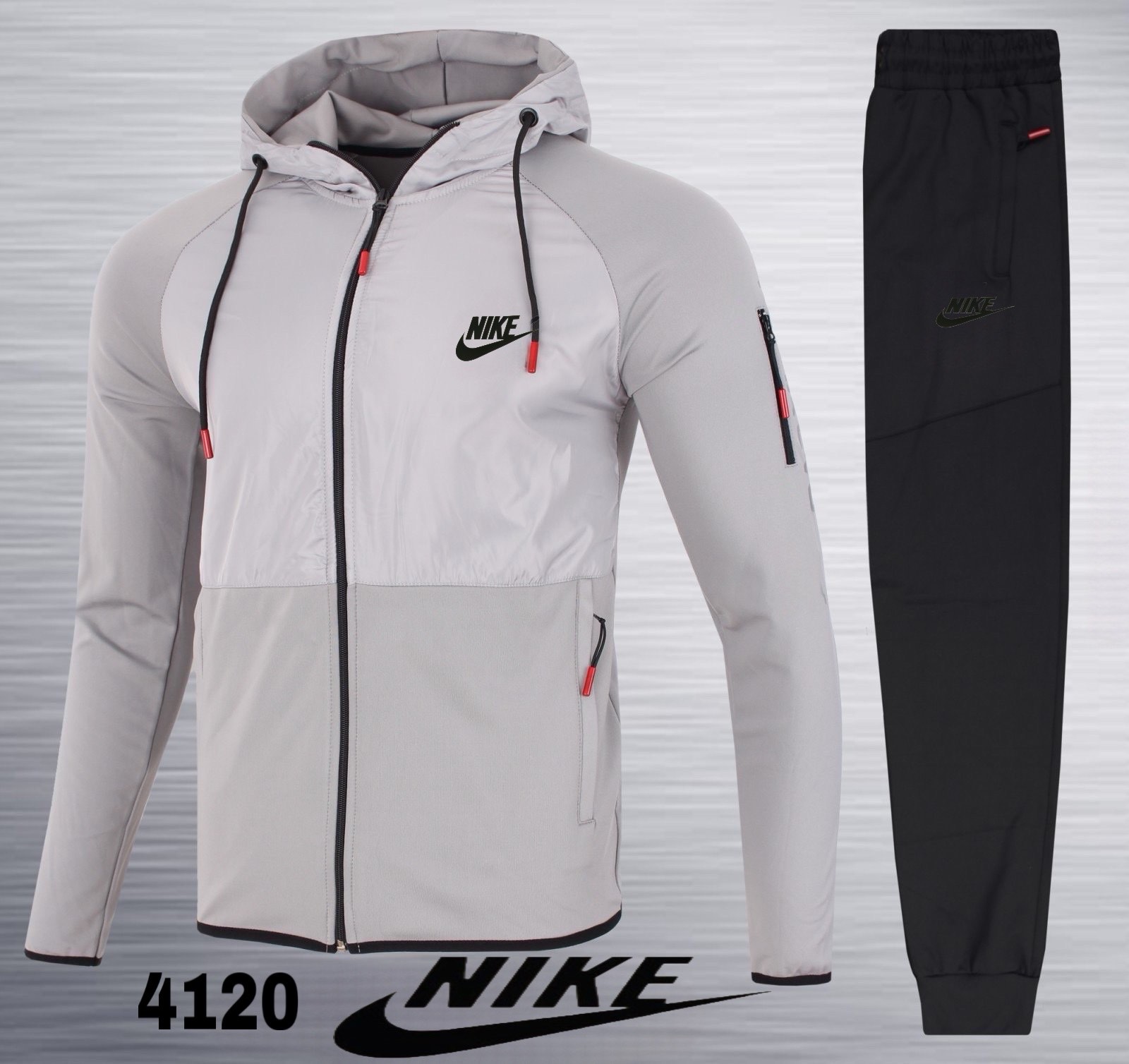 Костюм спорт AZT (M-3XL) 4120 l.grey (деми)