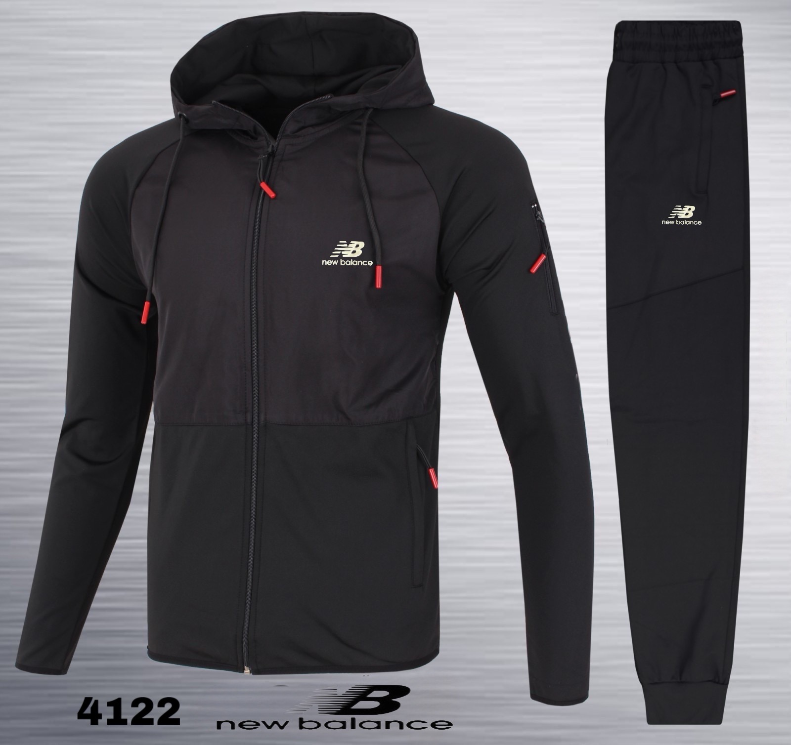 Костюм спорт AZT (M-3XL) 4122 black (деми)