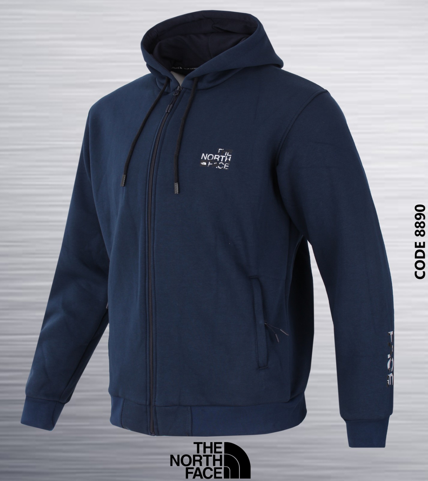 Кофта спорт AZT (S-2XL) 4840-9 navy (зима)