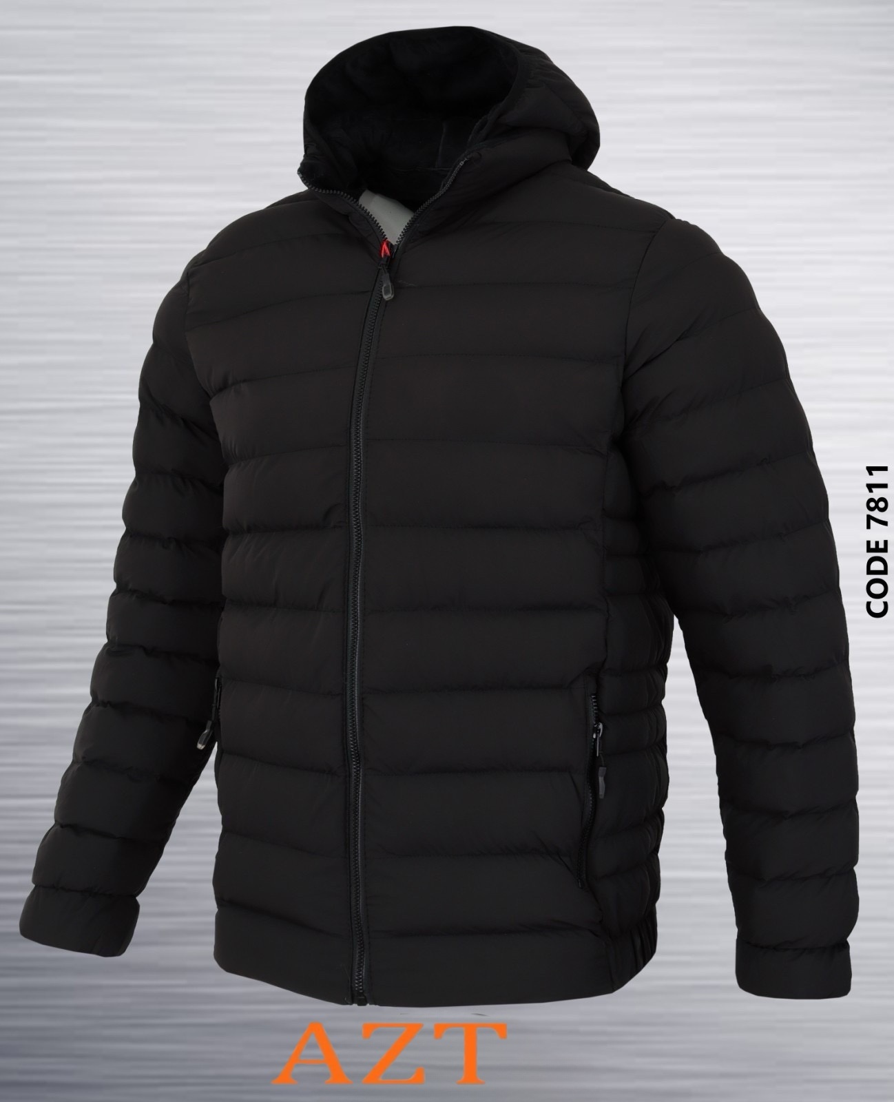 Куртка AZT (52-60) 7811-2 black (деми)