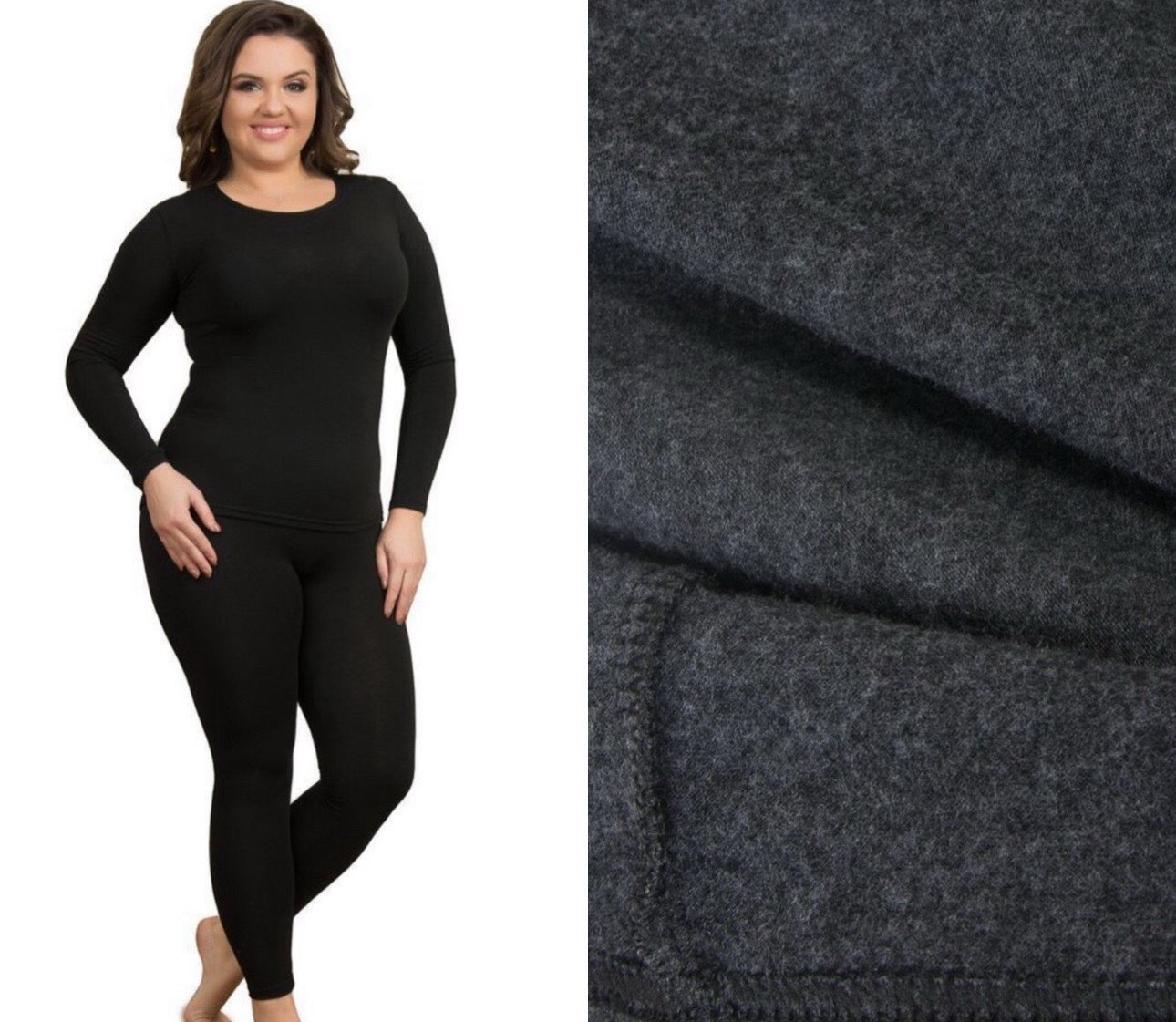 Термобелье BRAVEL (3XL-4XL) 0731 black (зима)