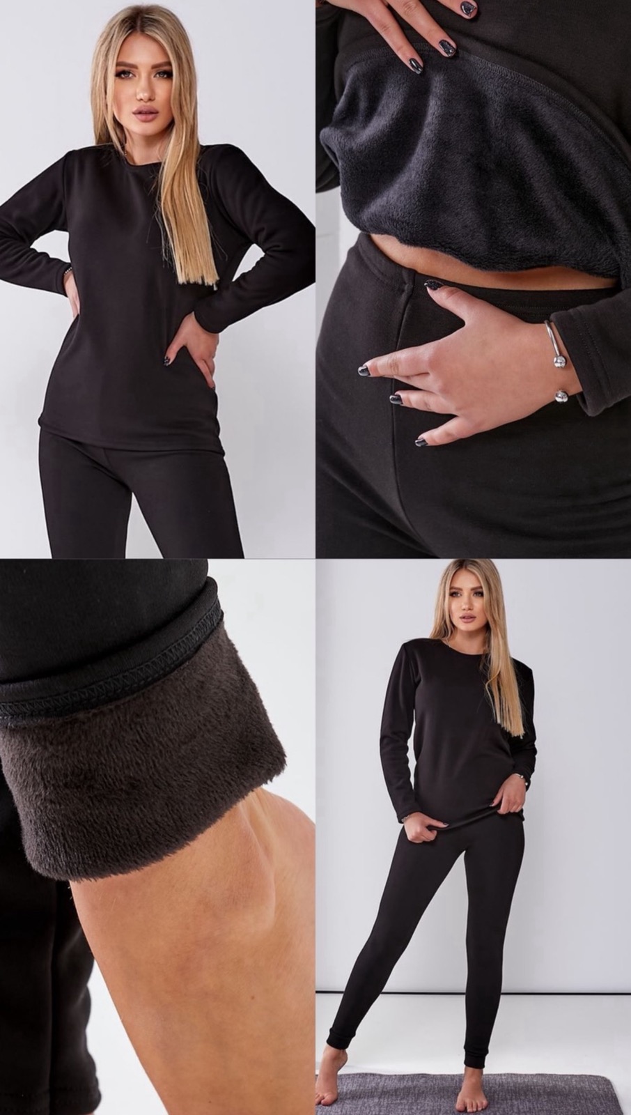 Термобелье BRAVEL (3XL) 4573-1 black (зима)