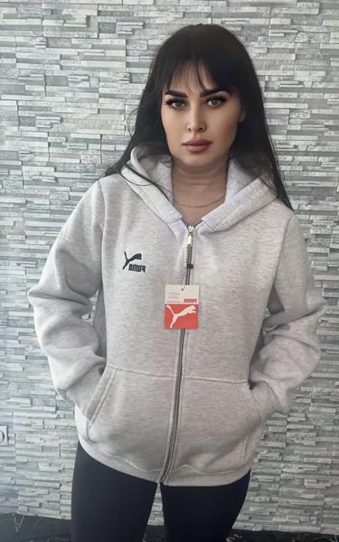 Кофта спорт Newe (44-46) 0094 grey (зима)