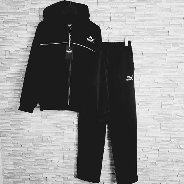 Костюм спорт Newe (XL-3XL) 7001-1 black (зима)