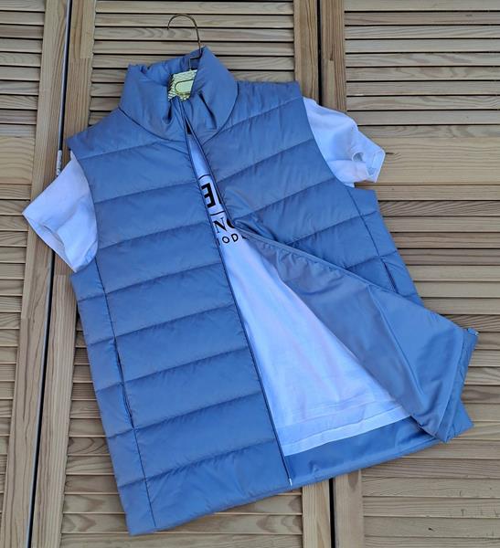 Жилетка Sport style (M-3XL) 01 l.blue (деми)