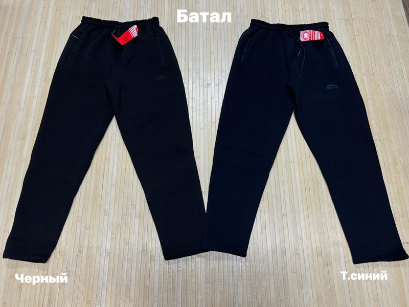 Штаны спорт Navas (3XL-5XL) NW155 black (зима)