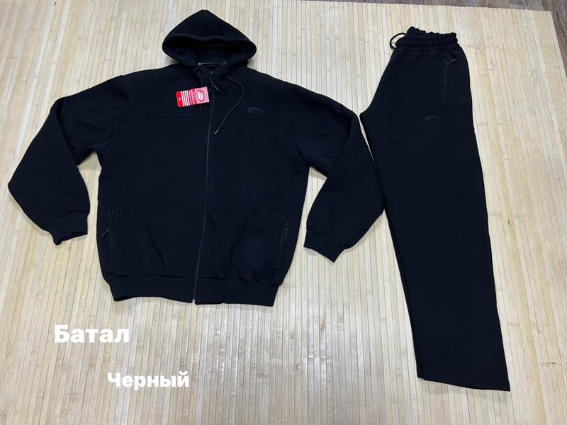 Костюм спорт Navas (3XL-5XL) NW184 black (зима)