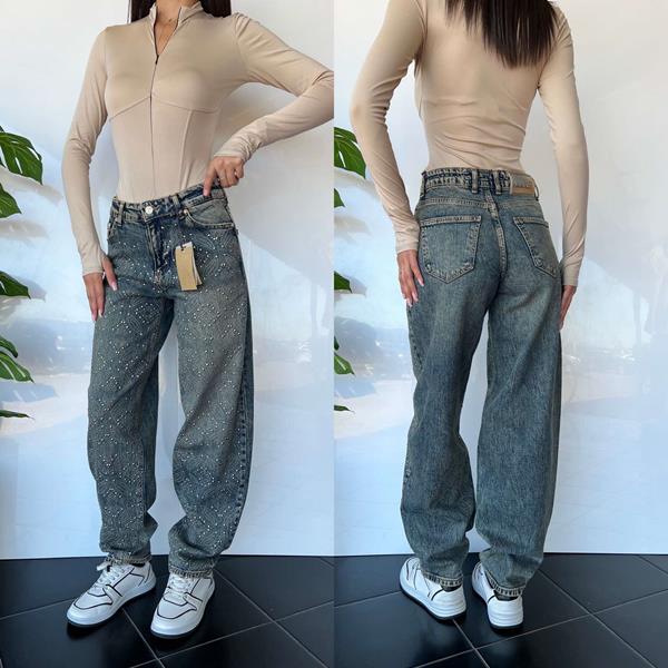 Джинсы i8denim Women (25-30) TB14 d.blue (деми)