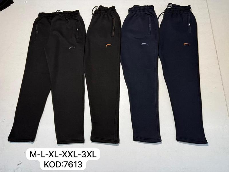 Штаны спорт Cramp (M-3XL) 7613 black-grey (деми)