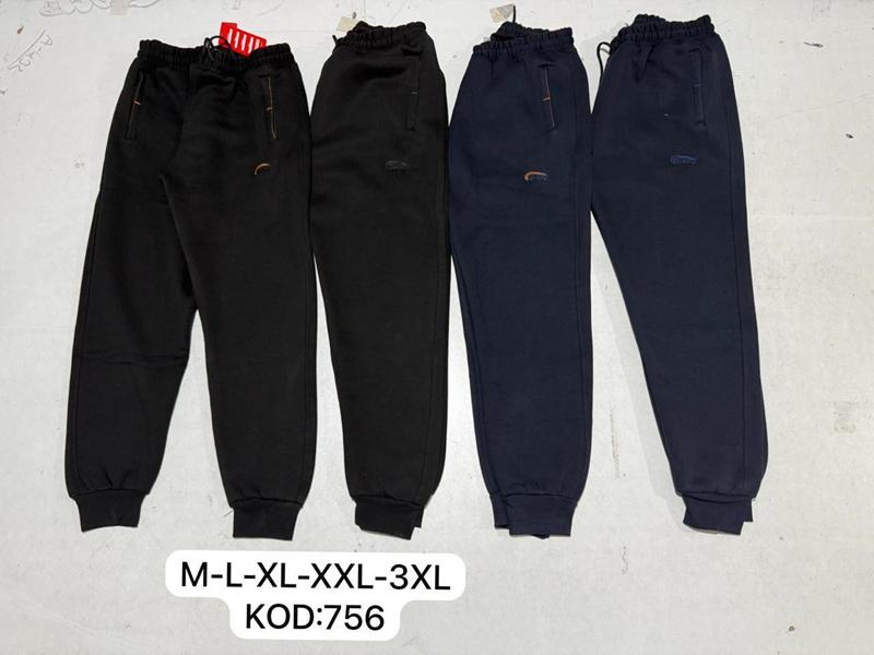 Штаны спорт Cramp (M-3XL) 756 black-orange (деми)