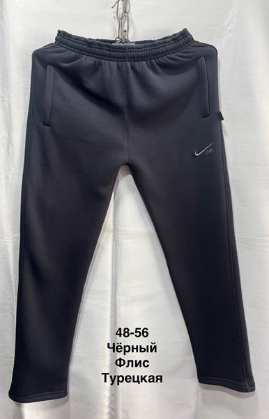 Штаны спорт Minh (48-56) MH1357 black (зима)