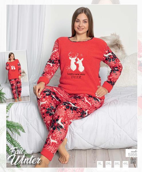 Пижама 4 Seasons (XL-4XL) 5166 red (зима)