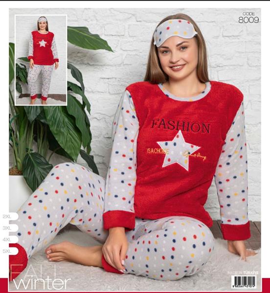 Пижама 4 Seasons (3XL-5XL) 8009 red (зима)