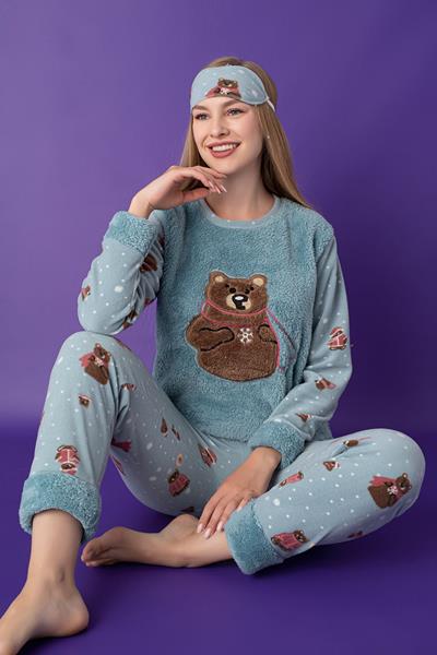 Пижама 4 Seasons (M-2XL) 8172 l.blue (зима)