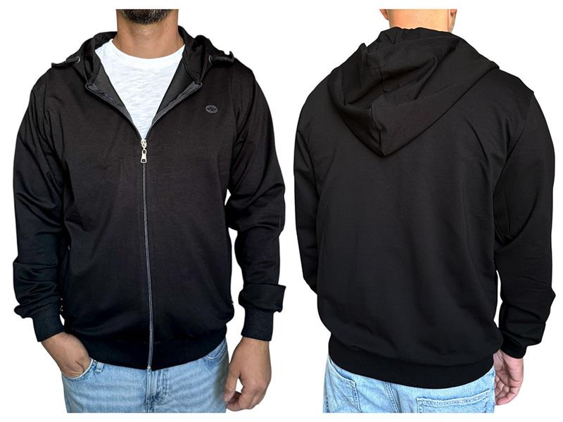 Кофта спорт 4 Seasons (M-2XL) A01-28 black (деми)