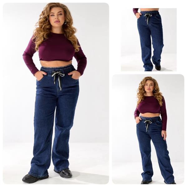 Джинсы Lady N (32-42) 210 blue (зима)