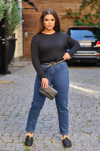 Джинсы Lady N (31-38) 8004 blue (зима)