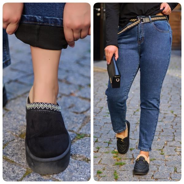 Джинсы Lady N (30-36) 8003 blue (зима)