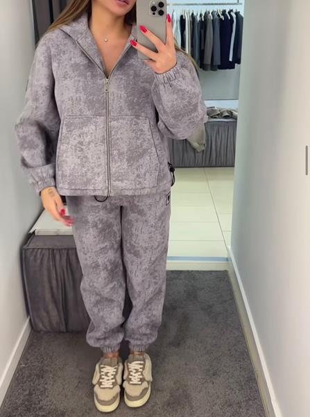 Костюм спорт Aidin-шик шок (one size) 809 grey (деми)