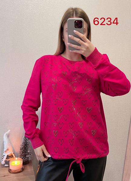 Свитер FSN (46-52) 6234 crimson (деми)