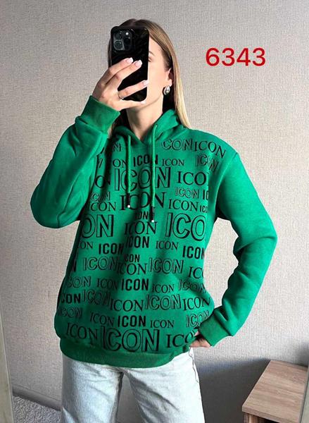 Худи FSN (42-50) 6343 green (зима)