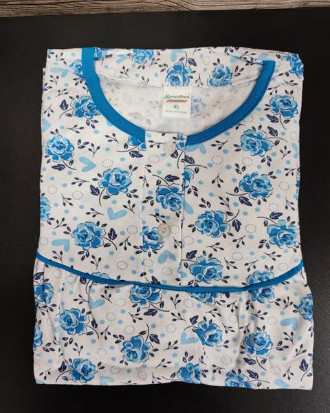 Ночнушка 4 Seasons (L-2XL) SN1 blue (зима)