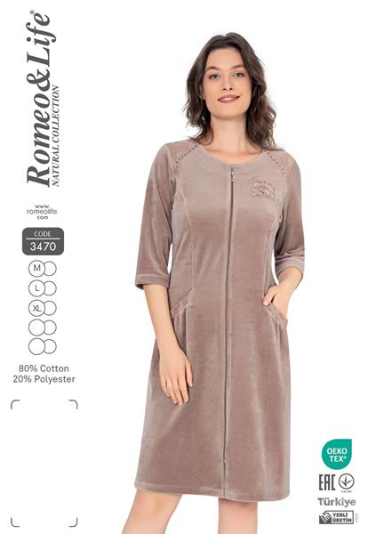 Халат Romeo life (46-50) 3470 beige (деми)