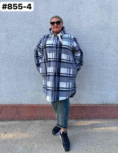 Рубашка Romeo life (50-60) 855-4 grey (зима)