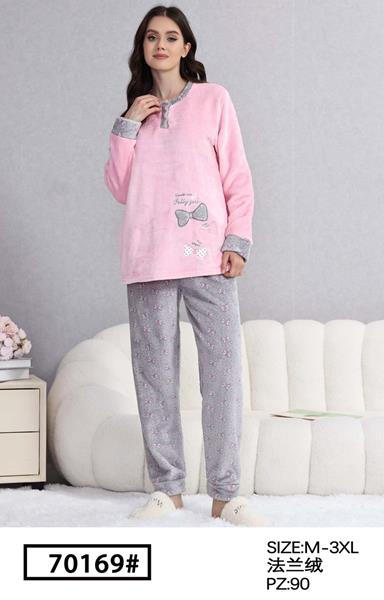Пижама Romeo life (M-3XL) 70169 pink (зима)