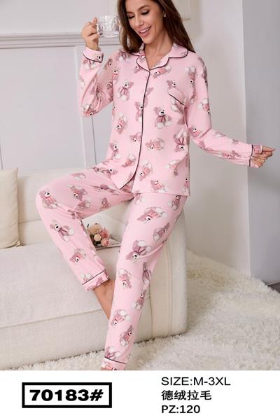 Пижама Romeo life (M-3XL) 70183 pink (зима)