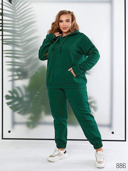 Костюм спорт Romeo life (44-58) 886 green (зима)