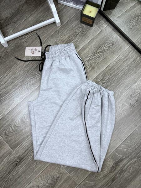 Штаны спорт Arina (42-48) 4241 l.grey (деми)