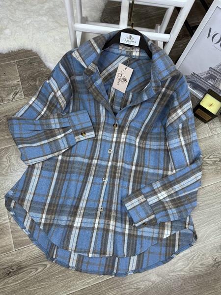 Рубашка Arina (42-52) 8075 l.blue (деми)