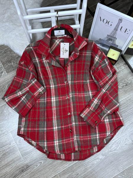 Рубашка Arina (42-52) 8075 red (деми)