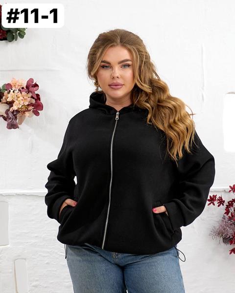 Кофта спорт BAT (50-60) 11-1 black (деми)