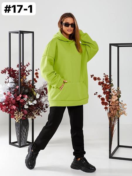 Худи BAT (one size) 17-1 l.green (зима)