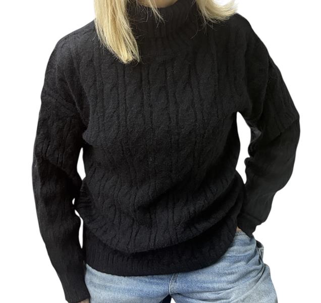 Свитер Elena&Vika (46-52) 24027 black (зима)