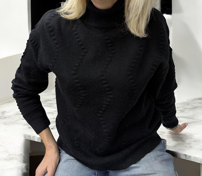 Свитер Elena&Vika (46-52) 24040 black (зима)