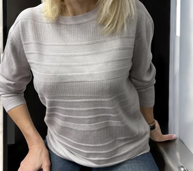 Свитер Elena&Vika (46-54) 25222 l.grey (деми)