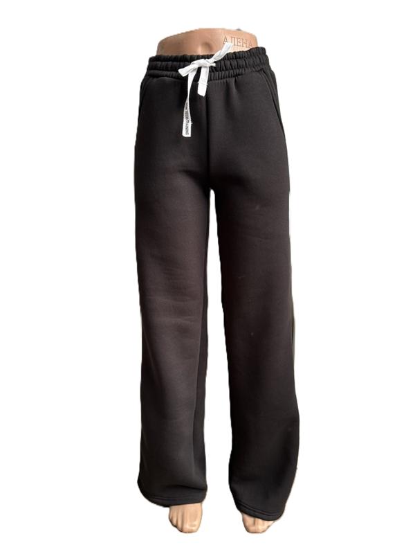 Штаны спорт MSO (42-48) 8356 black (зима)