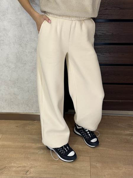 Штаны спорт Valentina (42-56) 302-2 l.beige (зима)