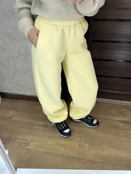 Штаны спорт Valentina (42-56) 302-2 yellow (зима)