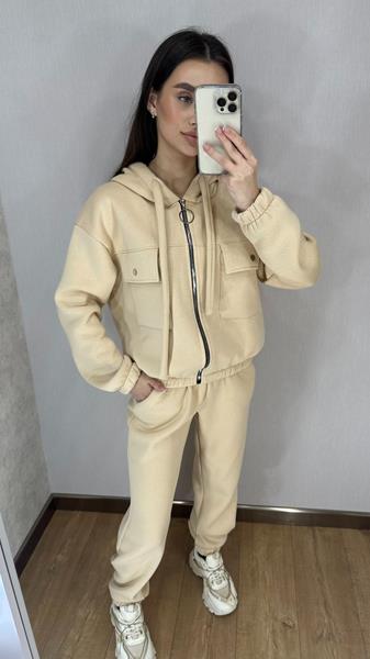 Костюм спорт Valentina (42-50) VL91 beige (зима)