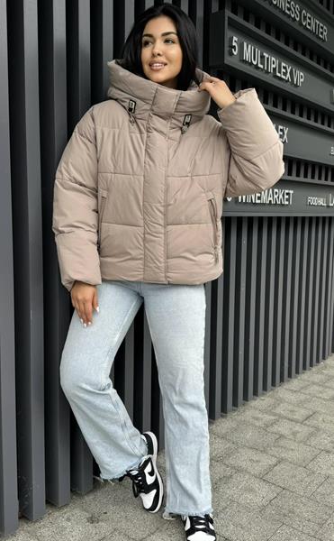 Куртка Katty (S-2XL) 8157 beige (зима)
