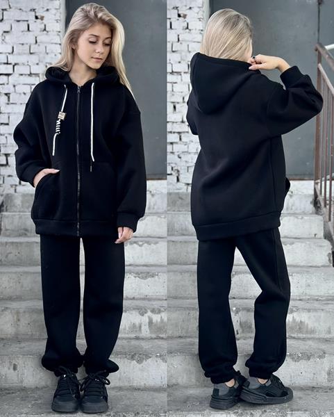 Костюм спорт Karolina (32-42) KR333 black (зима)