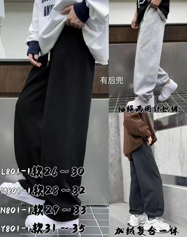 Штаны спорт SunnyTot (140-180) L801-1 black (зима)