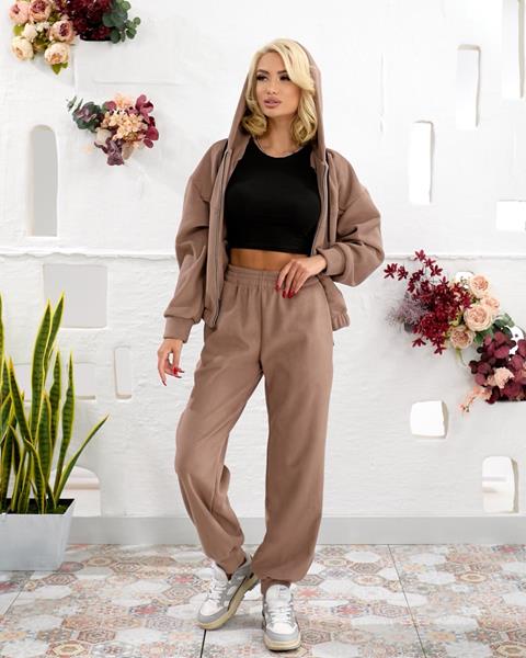 Костюм спорт Deliv (S-L) 811 beige (зима)